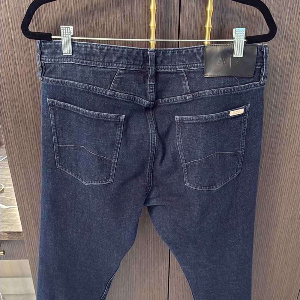 Armani Exchange Blue Straight Jeans